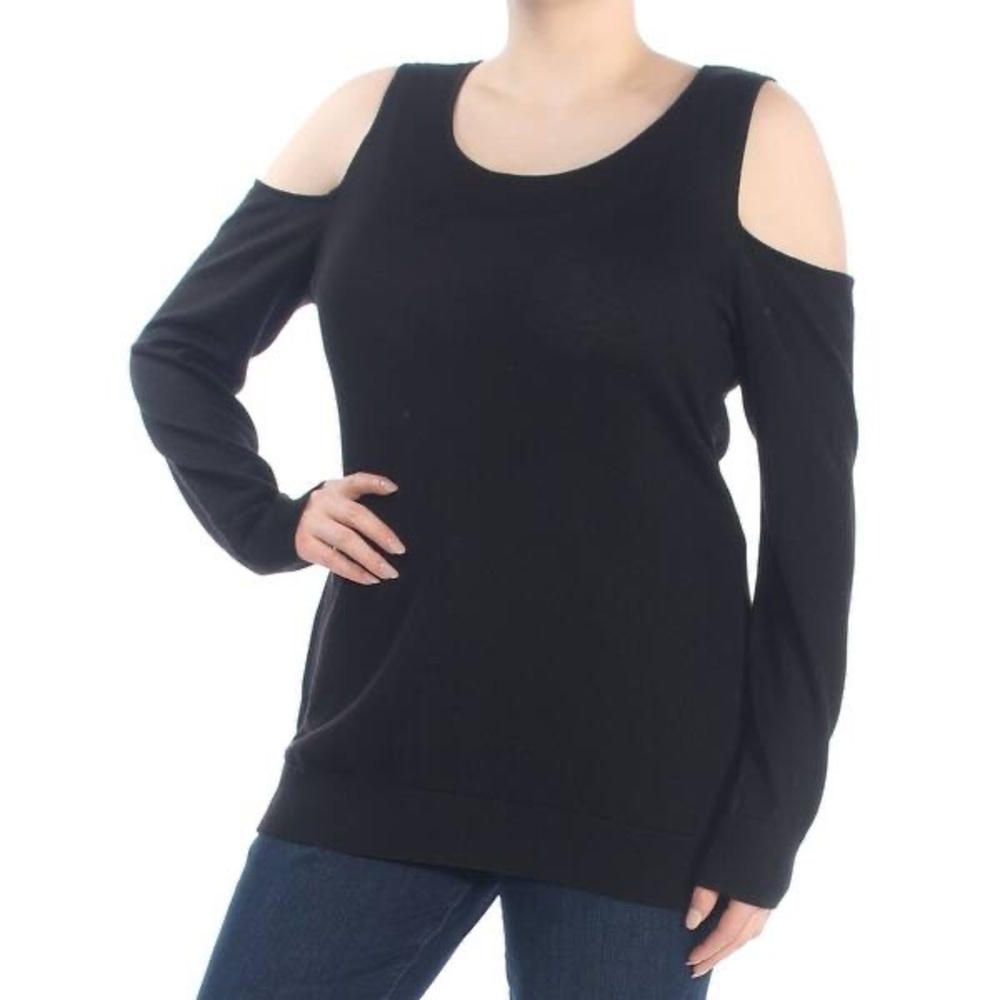 Black Calvin Klein Cold Shoulder Sweater